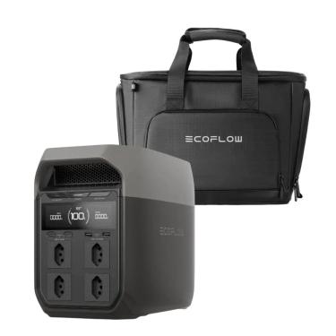 Imagem de Kit Estação de Energia Delta 3, 1800W Recarga Rápida Com Bolsa Impermeável Ecoflow
