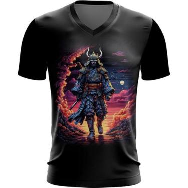 Imagem de Camiseta Gola V Samurai Ronin Sunset Sem Mestre 1 - Kasubeck Store®, P