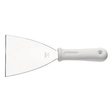 Imagem de Espátula Raspadora Brinox Precision Em Aço Inox 12 Cm Branco E Inox