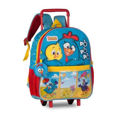 Imagem de Mochila Carrinho Escolar Galinha Pintadinha Bolsa Infantil