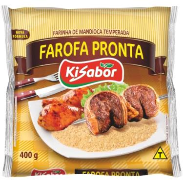 Imagem de Farofa Pronta Temperada KiSabor, 400g | Textura crocante e versatilidade na cozinha