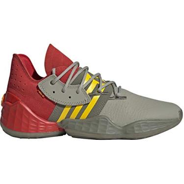Imagem de Adidas Harden Vol. 4 Shoe - Basquete masculino, Red-feather Grey-legacy Green, 12