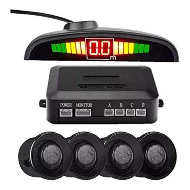 Imagem de Briwax Sensor De Estacionamento Ré 4 Pontos Display Led 4 Sensores, Sinal Sonoro
