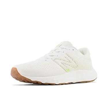 Imagem de New Balance Tênis de corrida feminino 520 V8, Branco/Timberwolf, 6.5