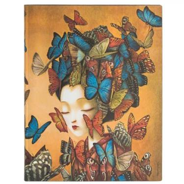 Imagem de Caderno Paperblanks Madame Butterfly Capa Flexível Pautado