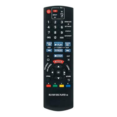 Imagem de Controle remoto de substituição N2QAYB000952 compatível com Panasonic 3D Blu-Ray Disc Player DMP-BD91 DMPBD91 DMP-BD81 DMPBD81 DMP-BD901 DMPBD901