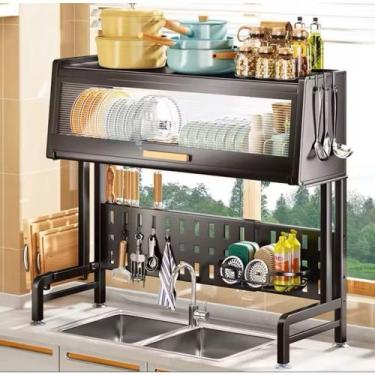 Imagem de Escorredor de Louças Suspenso Grande Capacidade Para Armazenamento Ou 
