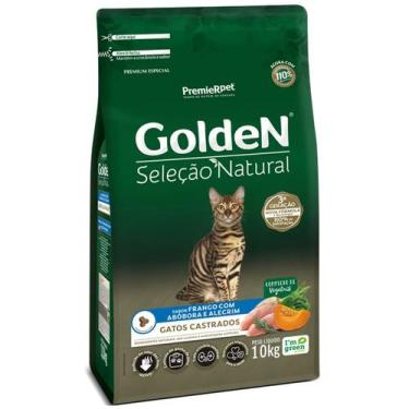 Imagem de Ração Golden Gatos Castrados Frango Abóbora e alecrim 10kg