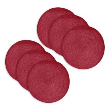 Imagem de Kit 6 peças Jogo Americano Redondo Suplat  Mesa Posta - Linda Casa, Ve