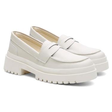Imagem de Mocassim Feminino Tratorado Off White-51 - rafaela mello, 35