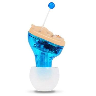 Imagem de Aparelho Auditivo Wokex Mini - Amplificador Digital de Som (Azul)