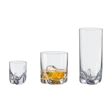 Imagem de Jogo de Copos de Cristal Bohemia Trio 18 Peças - Bohemia Crystal