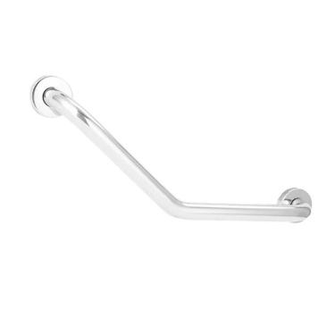 Imagem de Barra de Apoio 25x25cm Angular Aço Inox Acessibilidade Banheiro Box Criança Gestante Idoso Segurança