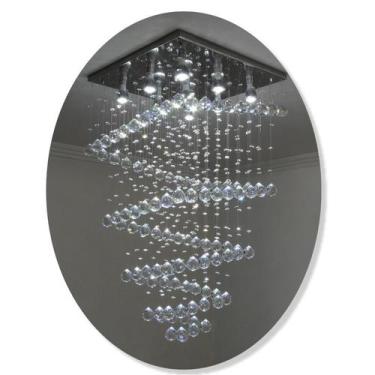 Imagem de Lustre  de cristal 52x52cm x 120cm altura espiral - ArtCristal