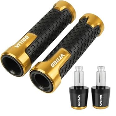 Imagem de Motorcycle Throttle Handle Grips，replacement part，Handlebar Grips Powersports Grips Accessories, For VT1100 VT 1100 1995-2007 1996 1997