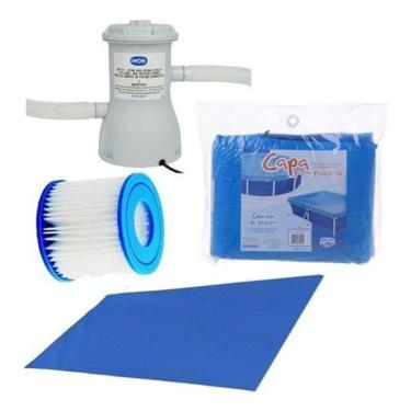Imagem de Kit Acessórios Para Piscina Capa Forro Cobertura Mor 6200Lts