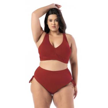 Imagem de Biquíni Plus Size Alças Largas Lateral Grossa Cintura Alta - WA modas,
