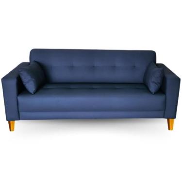 Imagem de Sofá  Gianni Tecido Acquablock Pé Trapézio Claro  160cm - 4R Estofados