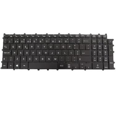 Imagem de Teclado retroiluminado para notebook para LG 17Z90Q-K.AA78N 17Z90Q-K.AA78F 17Z90Q-K.AA79C2 17Z90Q-K.AA79A1 17Z90Q-K.ADB9U1 Portugal PO Preto Sem Moldura Novo