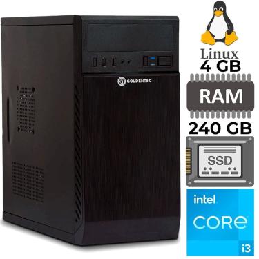 Imagem de Computador Intel® Core™ I3, Memória RAM 4GB, SSD 240GB, Linux - Goldentec