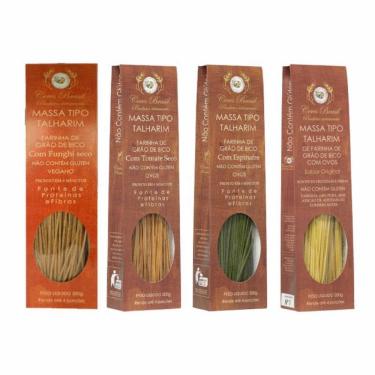 Imagem de Kit 4 Talharim Grão de Bico Sem Glúten: Variedades Saborosas