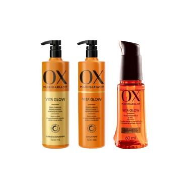 Imagem de Kit Ox Vita Glow Mari Maria Condicionador + Shampoo + Oleo