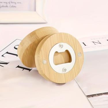 Imagem de Abridor magnético de garrafas de cerveja 2 em 1 para geladeira, 2 em 1, abridor magnético para geladeira, presente para homens marido e pai