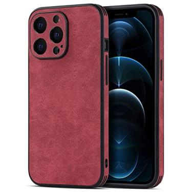 Imagem de Capa de telefone de couro PU fosco para iPhone 13 11 12 14 Pro Max XS Max XR X 13Pro 14 11 Silicone macio Business Slim Capa traseira, T1, para iPhone 12Pro