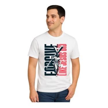 Imagem de Camiseta Masculina 100% Algodão Jesus King Alta Qualidade - Evangélica