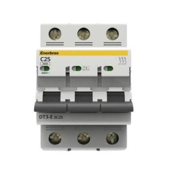Imagem de Disjuntor Termomagnético Tripolar Enerbras - 50 A - Bruno Acabamentos