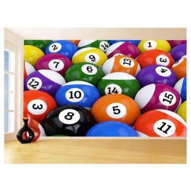 Imagem de Papel De Parede 3D Salão De Jogos Bilhar Sinuca 3,5M Jcs16 - Você Deco