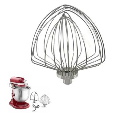 Imagem de Chicote elíptico de 11 fios certificado NSF de 7 litros, compatível com Kitchenaid 7,0 qt. Bowl-Lift Mixer. KSM70SKXXCA, KSM70SKXXVB, KSM70SKXXBK, KSM70SKXXCU, KSM70SKXXDR, KSM70SKXXER (KSMC7QEW)