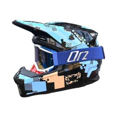 Imagem de Capacete Completo Para Corrida off Road De Motocicleta E Bicicleta Spe