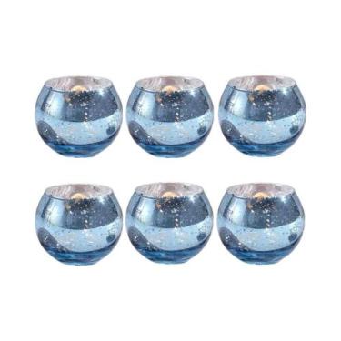 Imagem de Suportes De Velas De Vidro Variados 6 12 Peças Para Decoração De Mesa 