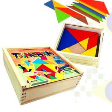 Imagem de Quebra Cabeça Desafio - Tangram- Diversas Formas Raciocínio - Zaramela