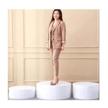 Imagem de Suporte de pedestal redondo para exibição, base de plataforma de loja de noivas, base de ar condicionado para elevação, para manequim/sapato/bolsas (80 x 30 cm/31,5 x 11,8 pol)