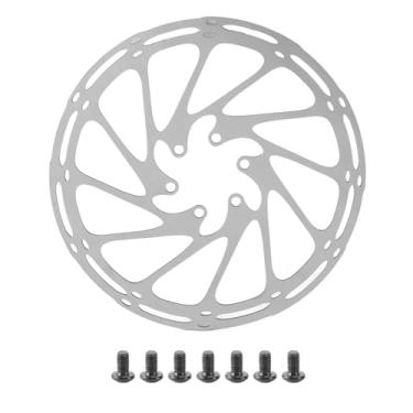 Imagem de Disco de freio de bicicleta de aço inoxidável leve à prova de ferrugem disco de freio de bicicleta oco 180 mm