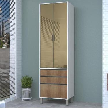 Imagem de Paneleiro Torre Duplo 2 P 3 Gavetas Línea Luciane Avelã - OUTRAS MARCA