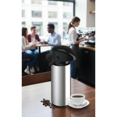 Imagem de Garrafa Térmica 1.8L Inox - Bebidas Quentes/Frias 12h - Congratulation