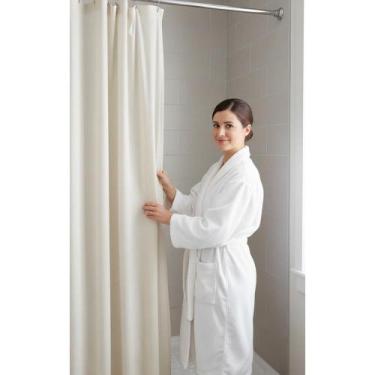 Imagem de Varão Ajustável P/ Cortina Box 1.10m a 2m Branco - Congratulations Sto