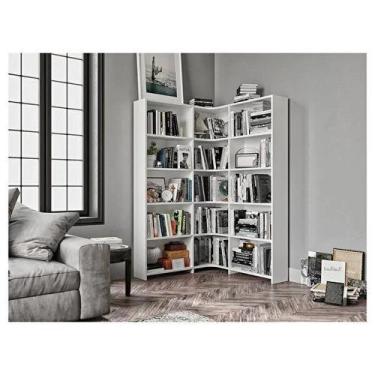 Imagem de Estante De Canto Organizadora Udson 100% Mdf (sala Quarto) - WoodCore