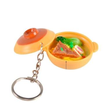 Imagem de Chaveiro Mini Hot Pot Noodle Bowl, modelo de PVC para alimentos - yiwe