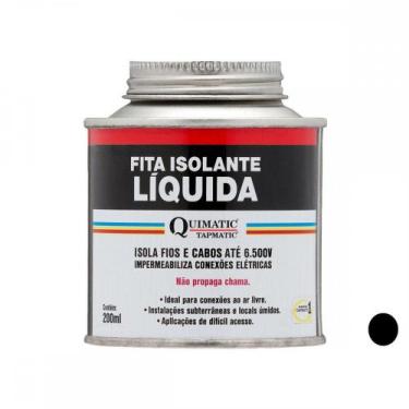 Imagem de Fita Isolante Liquida 200Ml Preta Quimatic Bd1