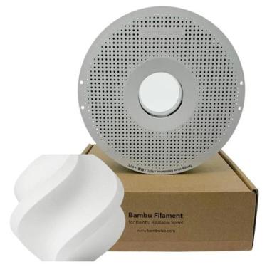 Imagem de Filamento Bambu Lab PLA AERO, 1,75mm, 1Kg, Branco, Com Carretel Reutil