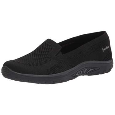 Imagem de Skechers Mocassim feminino, Preto/preto, 9.5 Wide