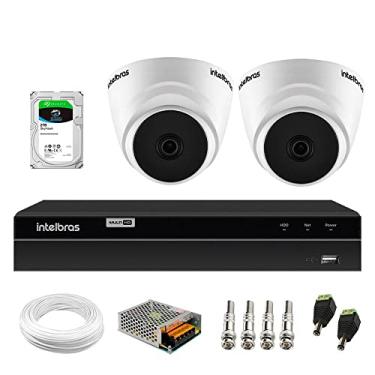 Imagem de Kit 2 Câmeras Dome Vhl 1220 D - Hdcvi Lite 2mp - 20m, Full Hd 1080p 2,8 mm + Dvr Gravador de Video Inteligente Intelbras Mhdx 1204 4 Canais + Hd 2tb
