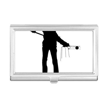 Imagem de Carteira de bolso para cartão de visita de bilhar esportiva de educação física