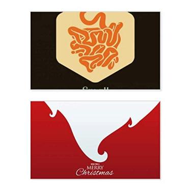 Imagem de Body Organs Pequeno Intestino Holiday Merry Christmas Cartões de parabéns Mensagem de Natal