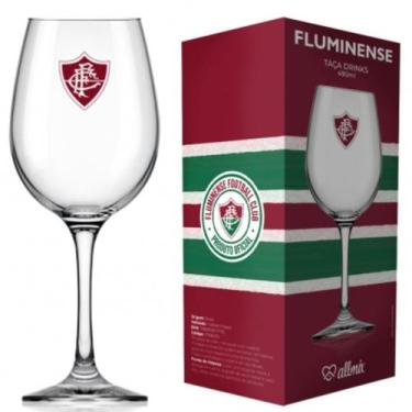 Imagem de Taça De Vinho Do Fluminense Grande Drinks Barone 490ml Em Vidro Crista