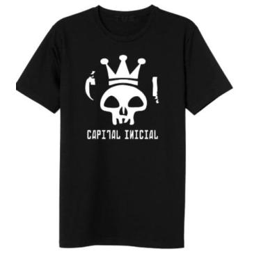 Imagem de Camiseta Banda Capital Inicial Camisa 100% Algodão - If Camisas